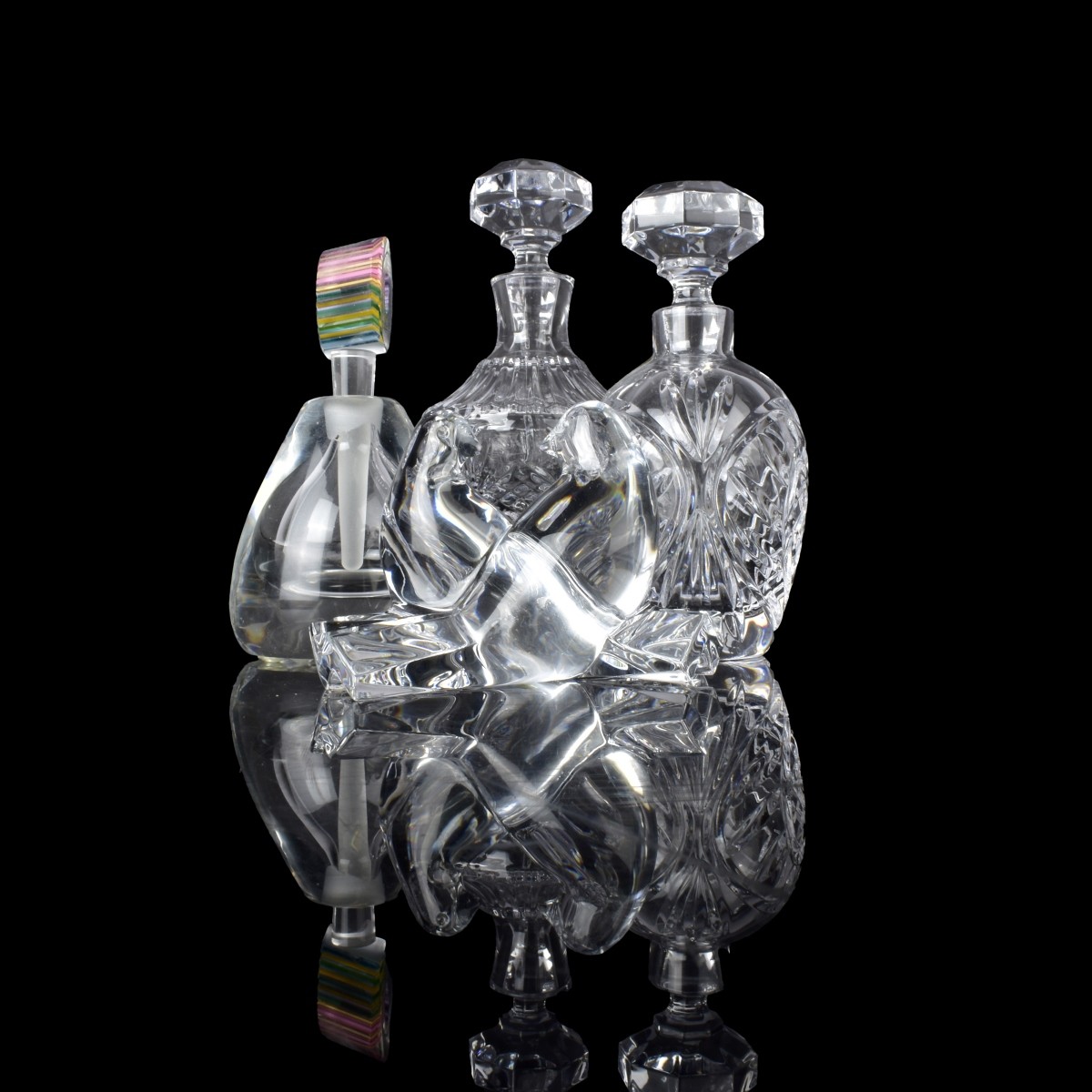 Collection of Modern Crystal Art Glass