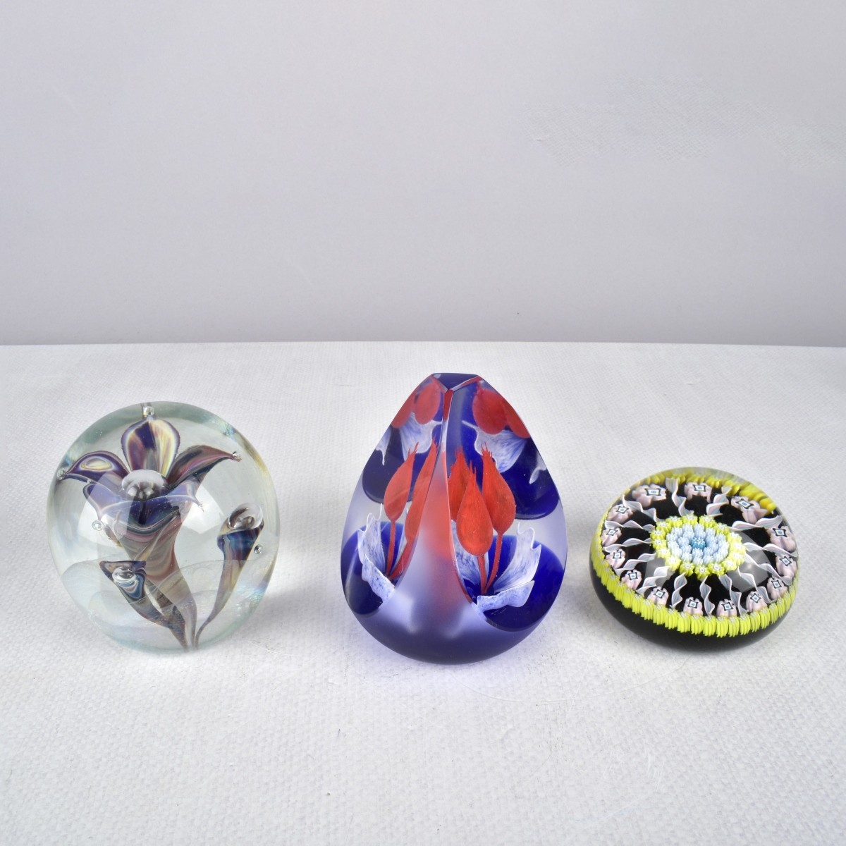 Collection of Vintage Glass Paperweights