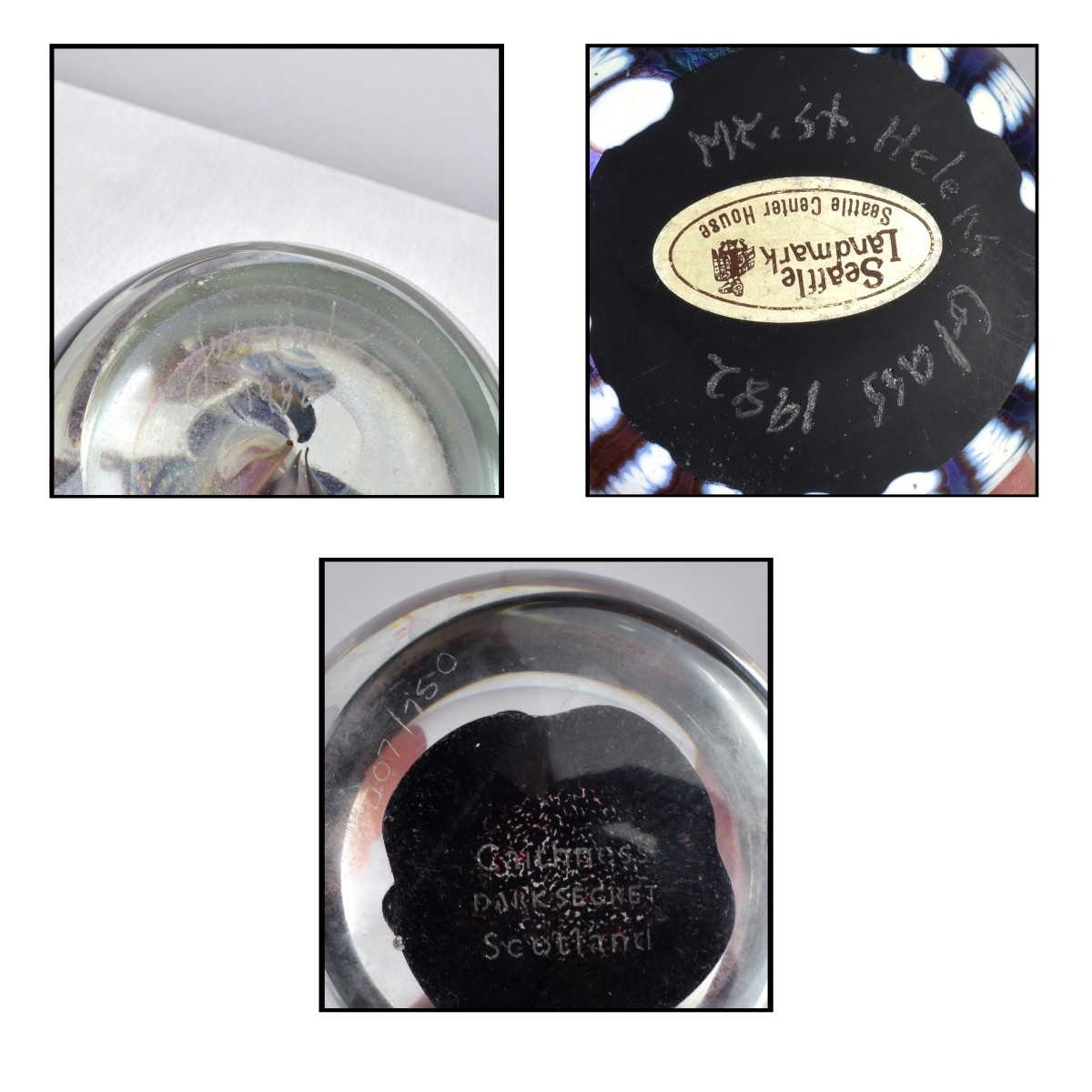 Collection of Vintage Glass Paperweights