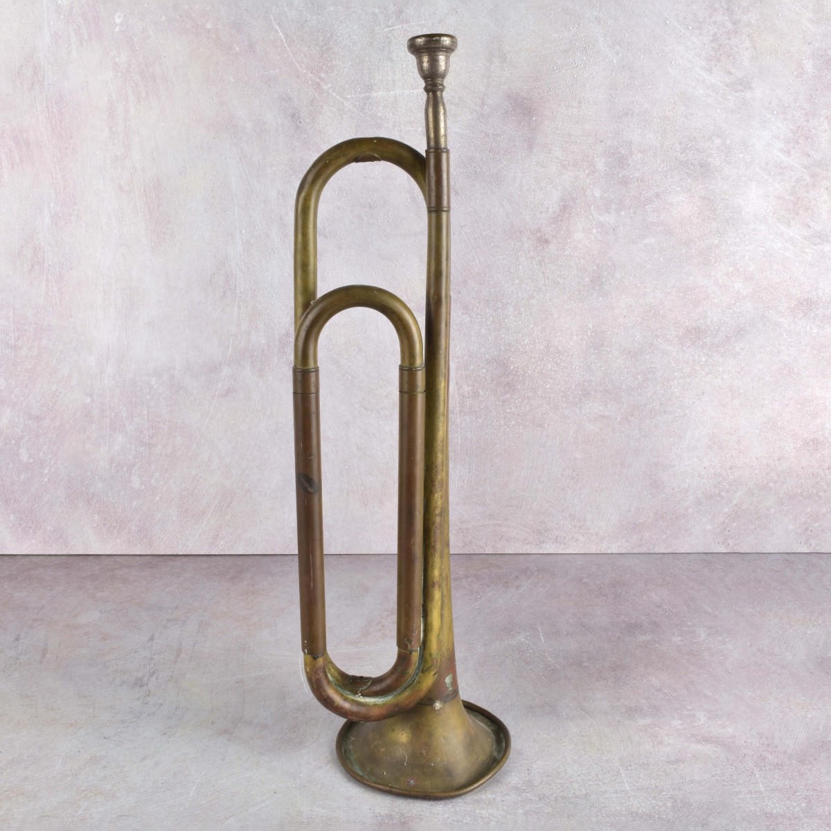 Two Musical Instruments Brass Horns