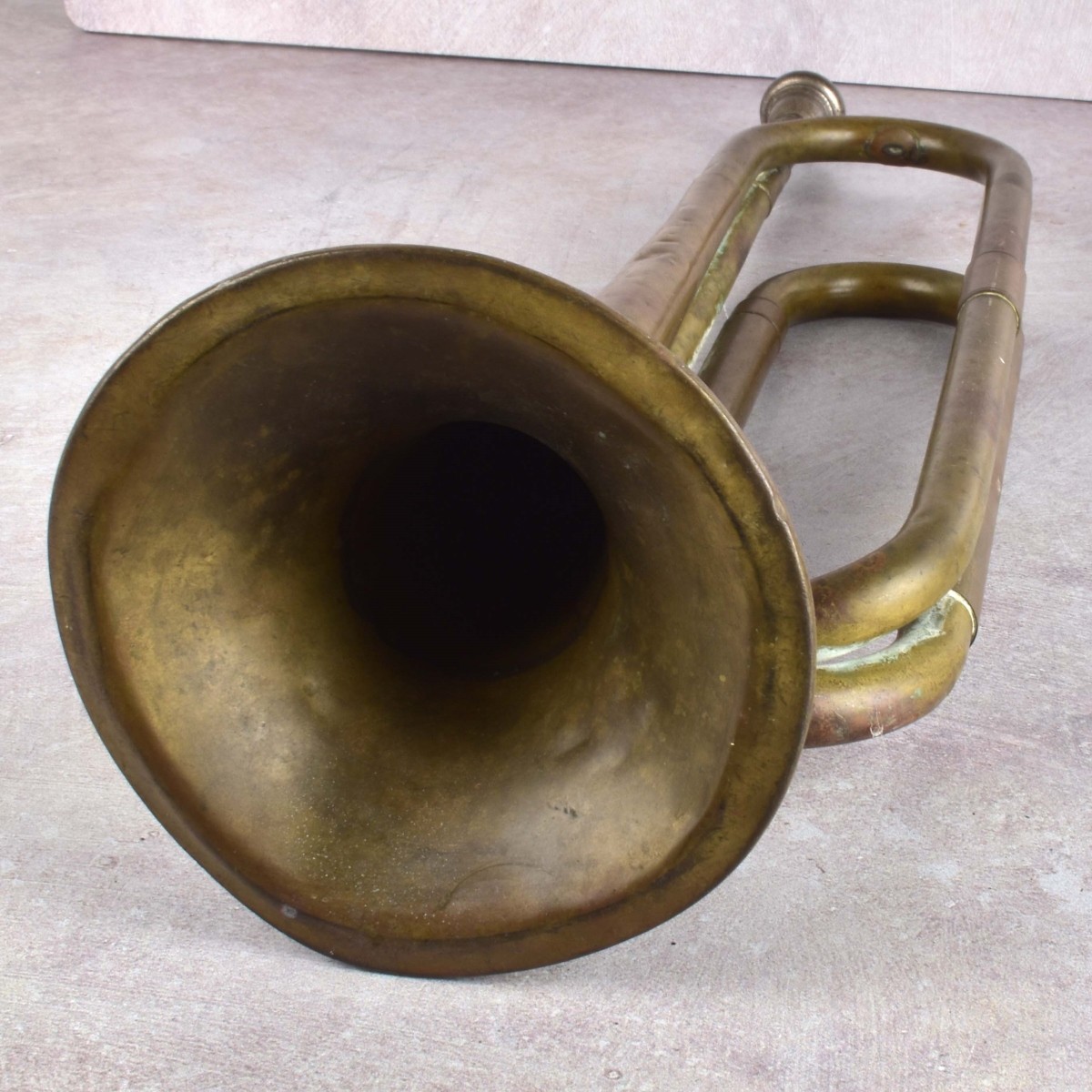 Two Musical Instruments Brass Horns