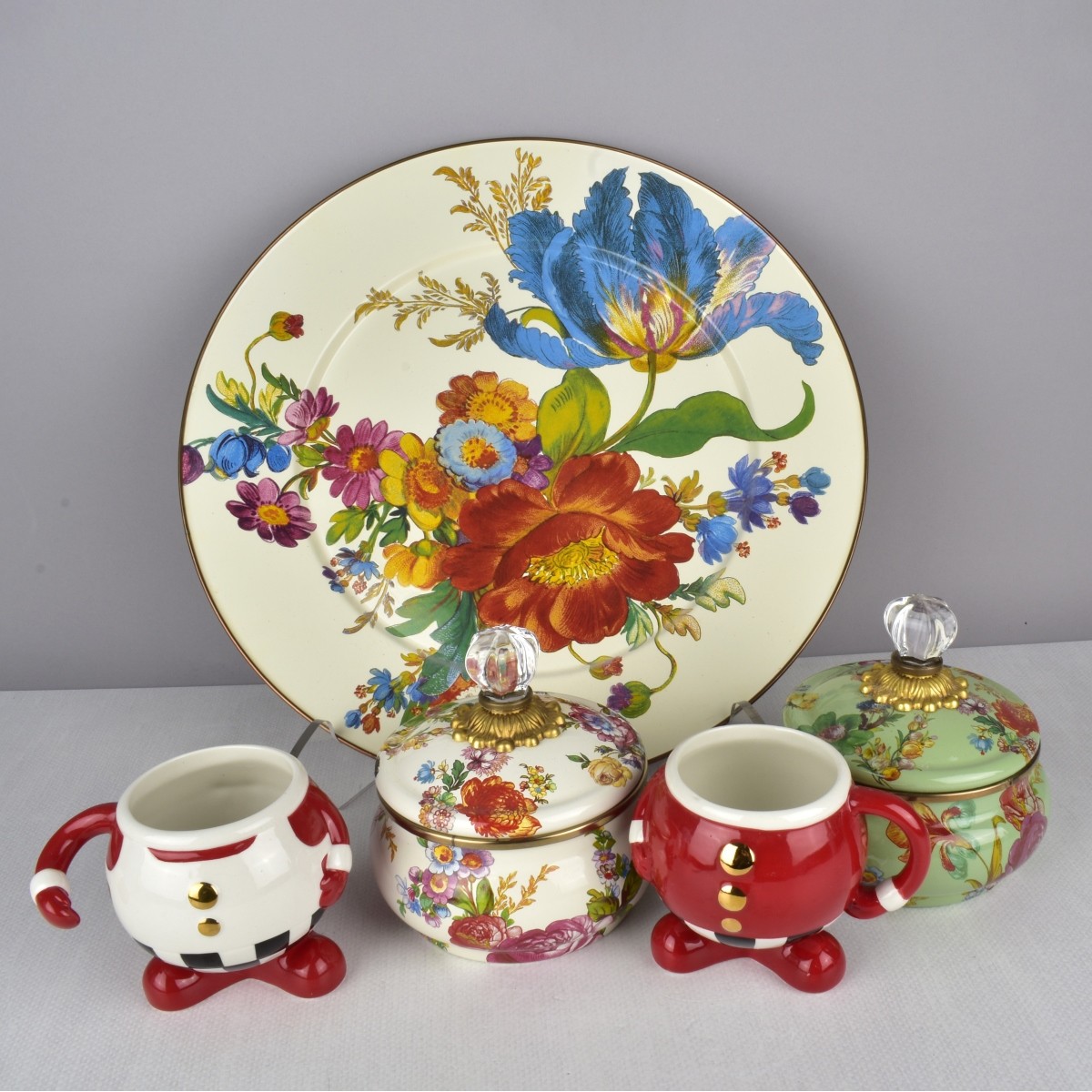 MacKenzie -Childs Assorted Items.