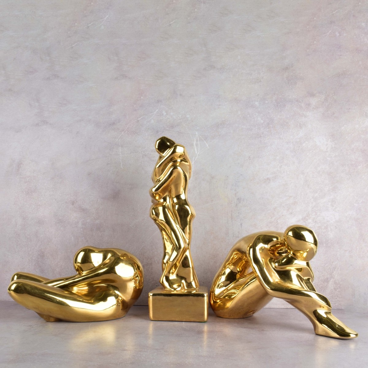Modern Gold Plated Figures