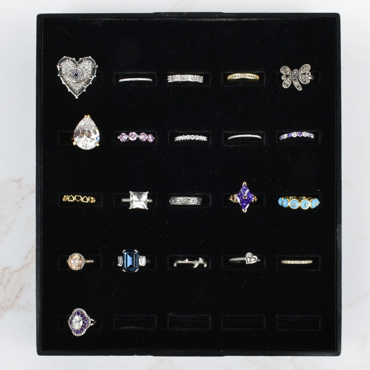 Collection of Vintage Sterling Silver Rings