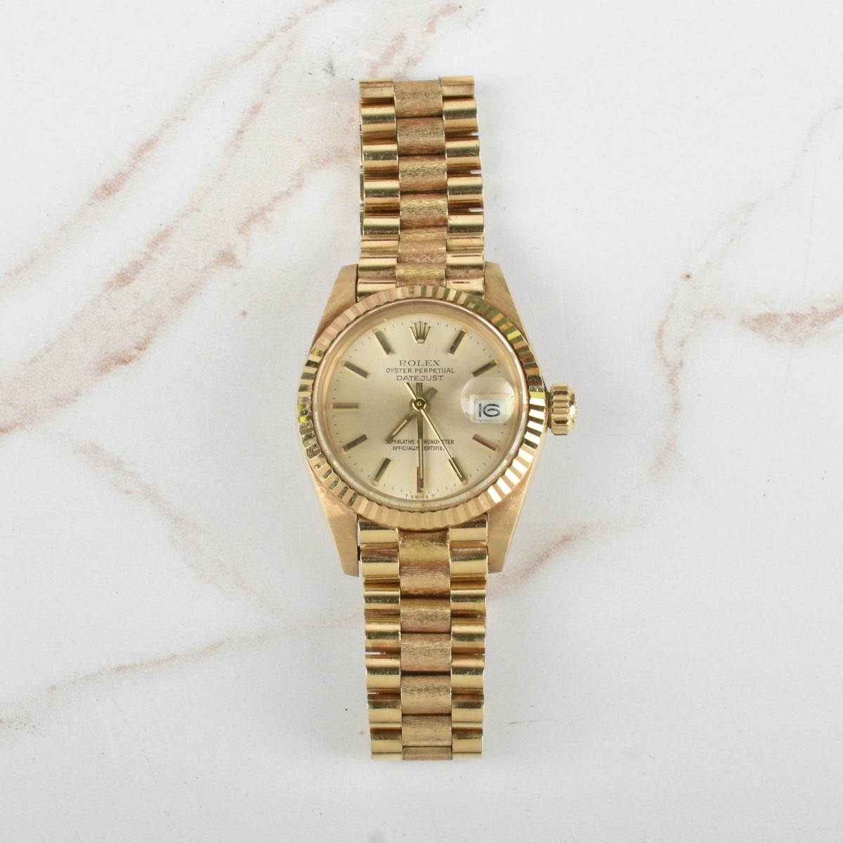 Lady's Rolex Datejust 18K Watch