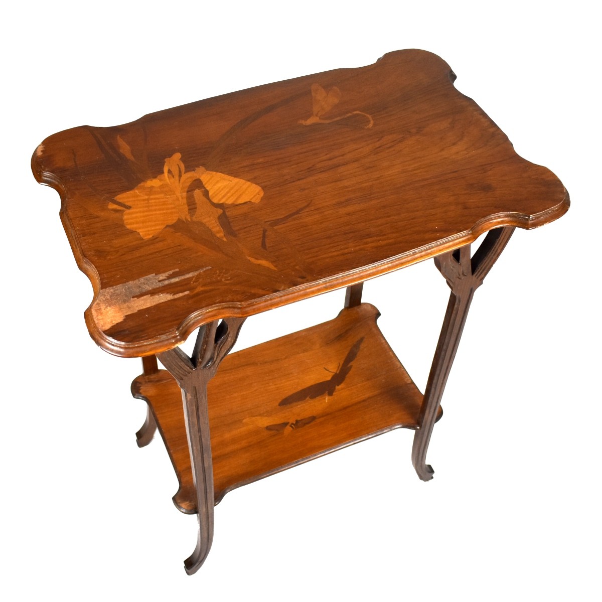 Emile Galle, French (1846 - 1904) Marquetry Table