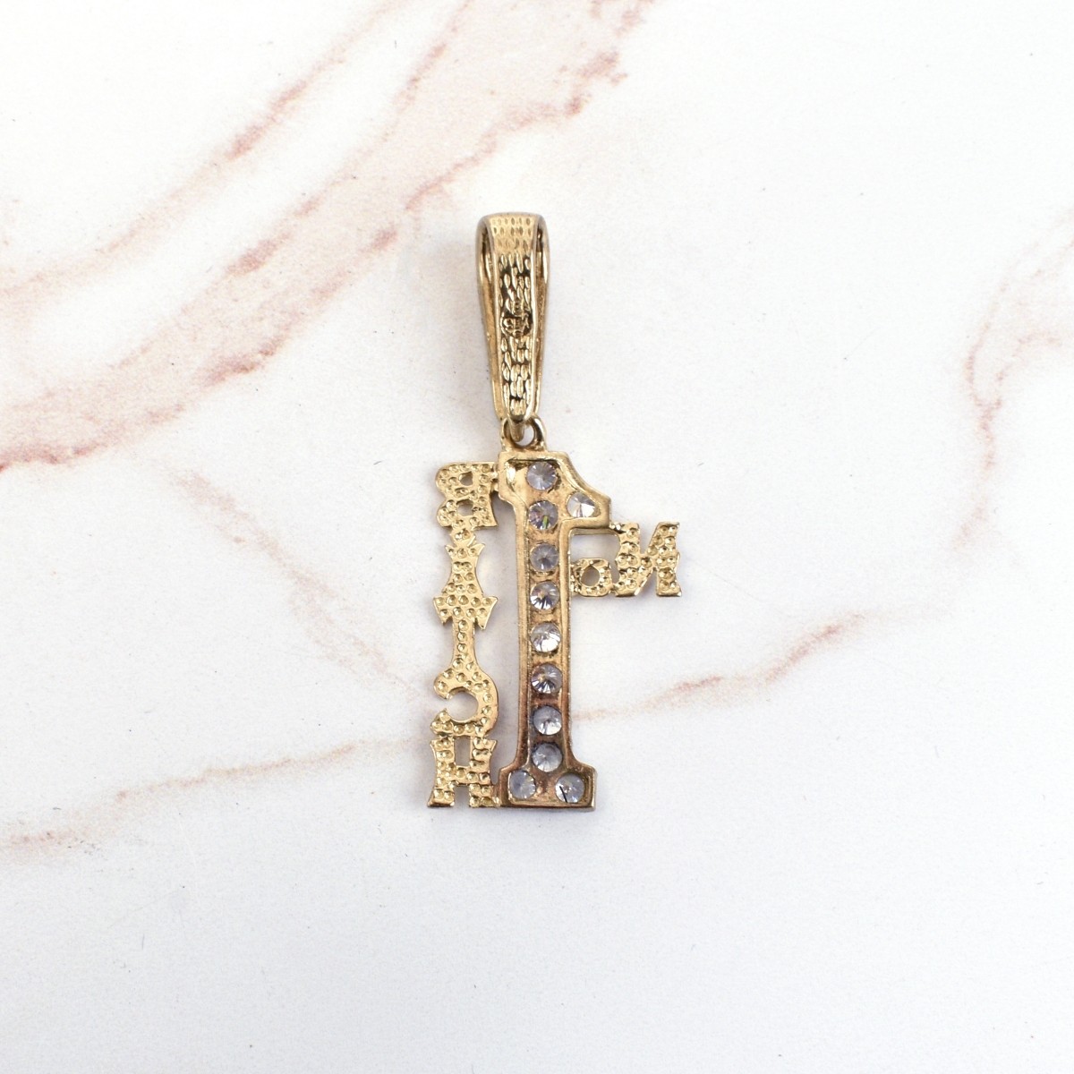 Diamond, 18K and 10K Pendant