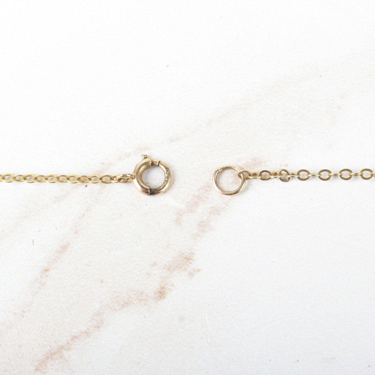Antique Amethyst and 14K Necklace