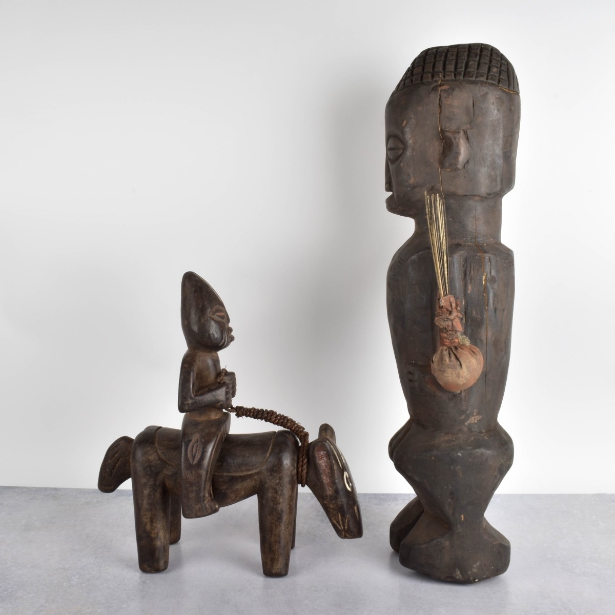 Carved African Wood Figures
