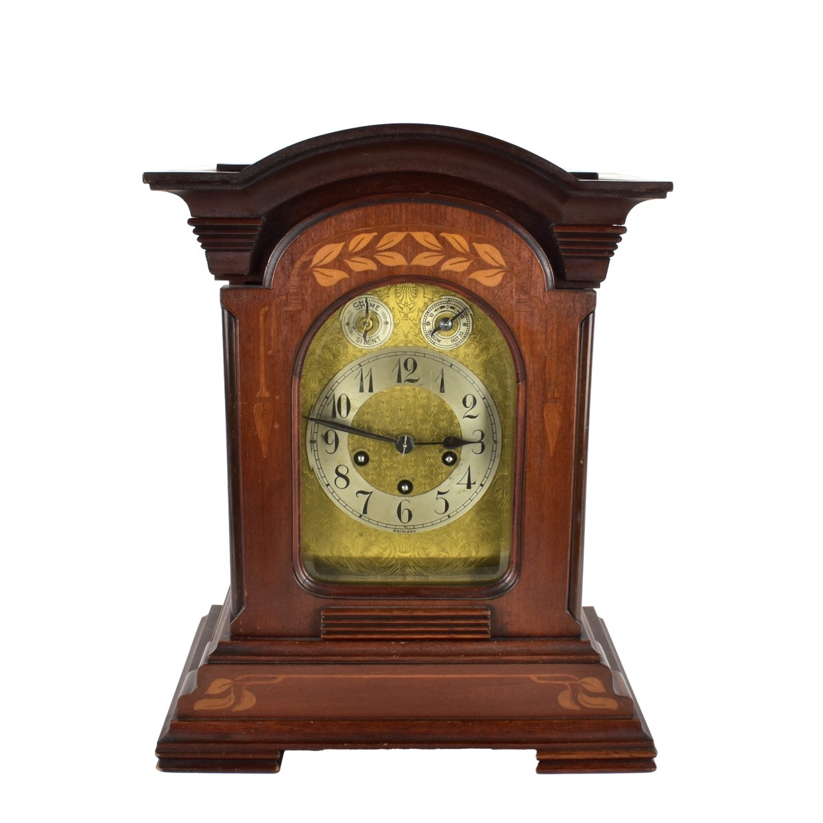 German Carved Mantle Clock