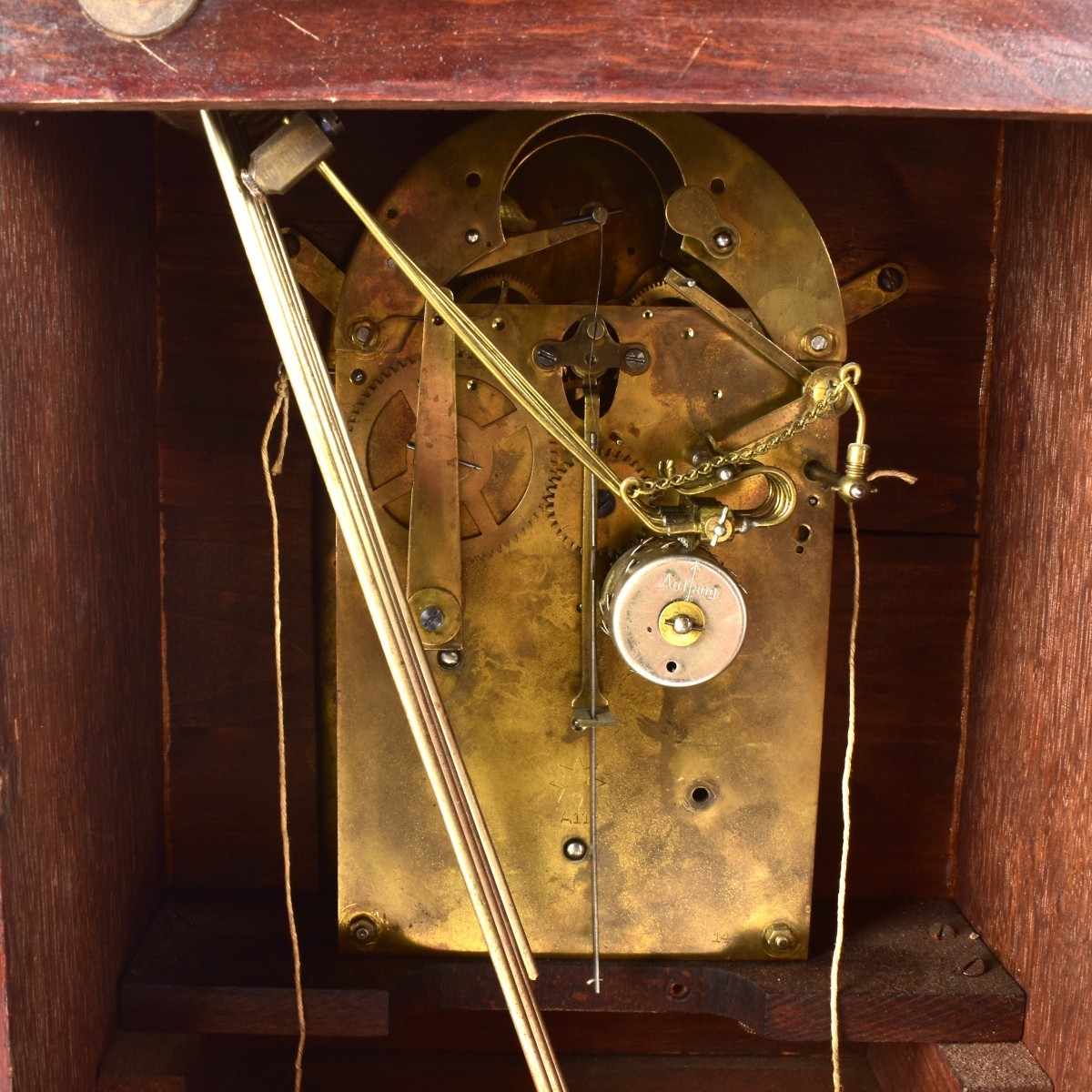 German Carved Mantle Clock