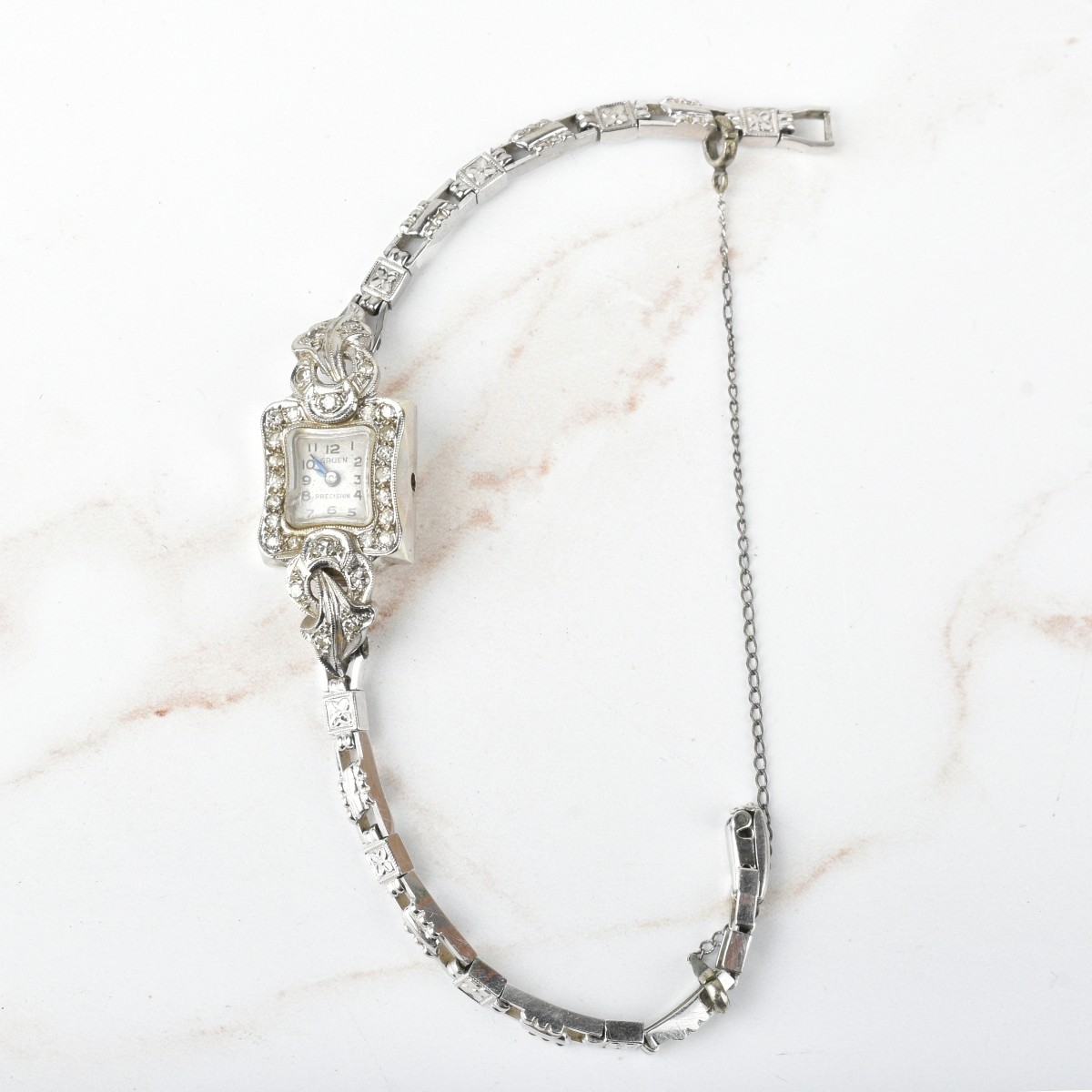 Gruen Diamond and 14K Watch