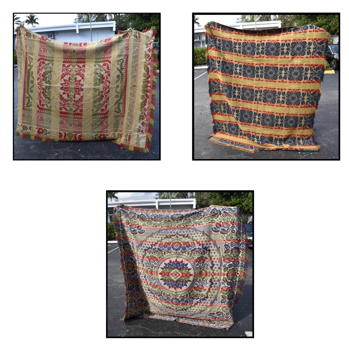 Antique Hand Loomed American Coverlets