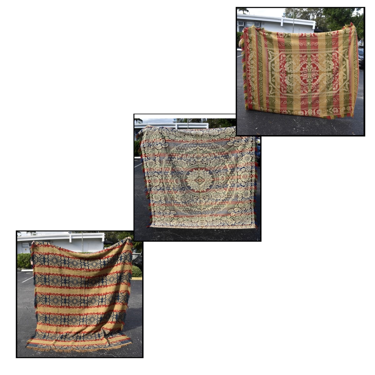 Antique Hand Loomed American Coverlets