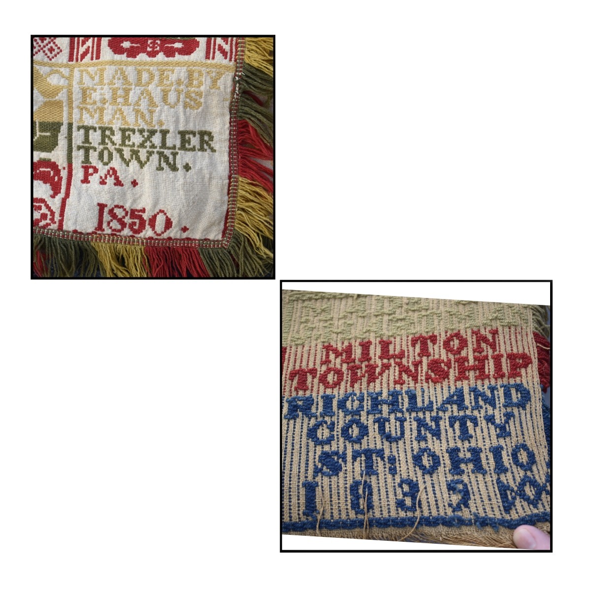 Antique Hand Loomed American Coverlets
