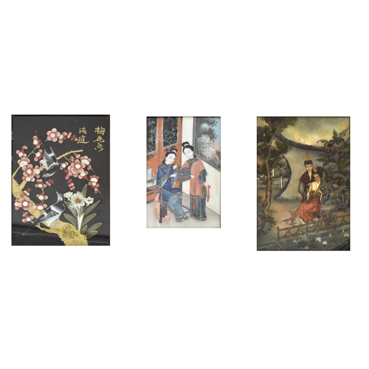 19th Century Chinese Reverse Paintings