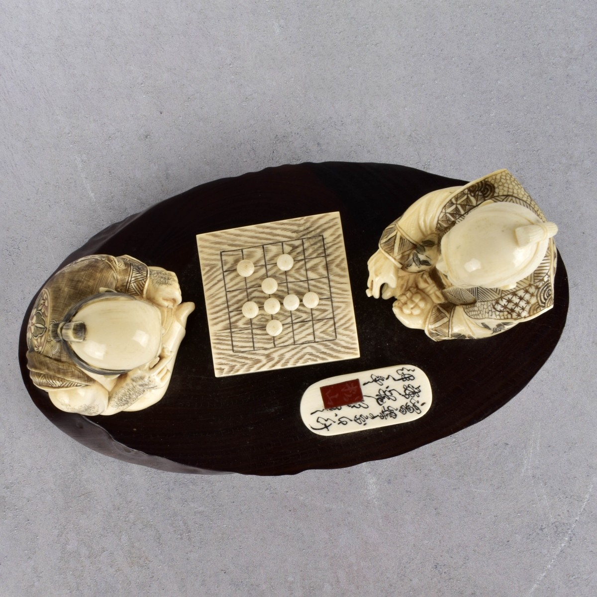 Vintage Carved Japanese Sculpture