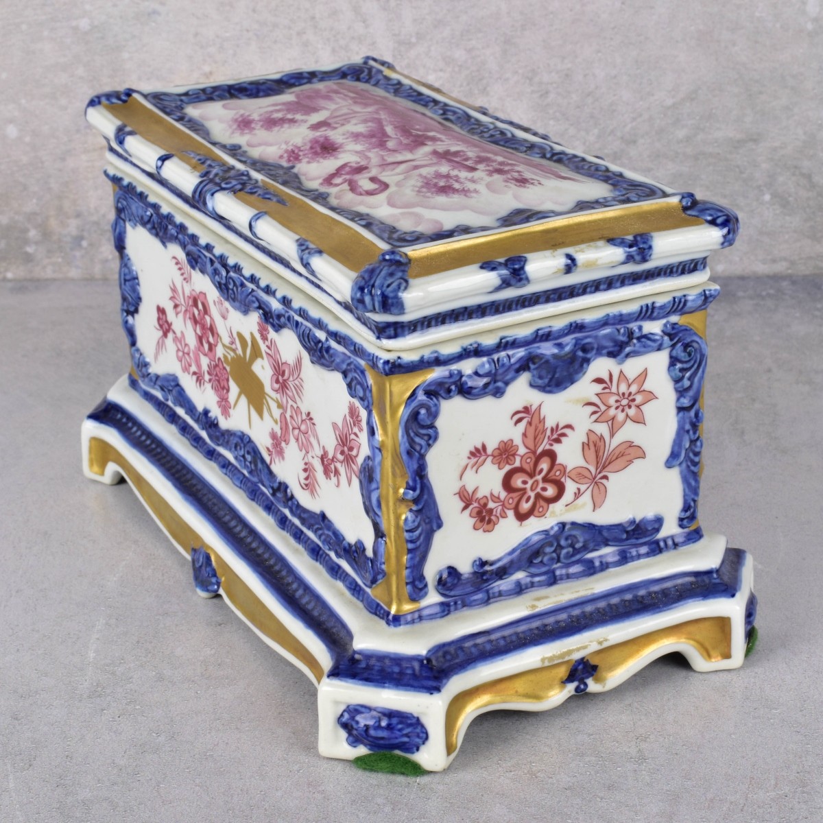 Vintage Dresden Trinket Box