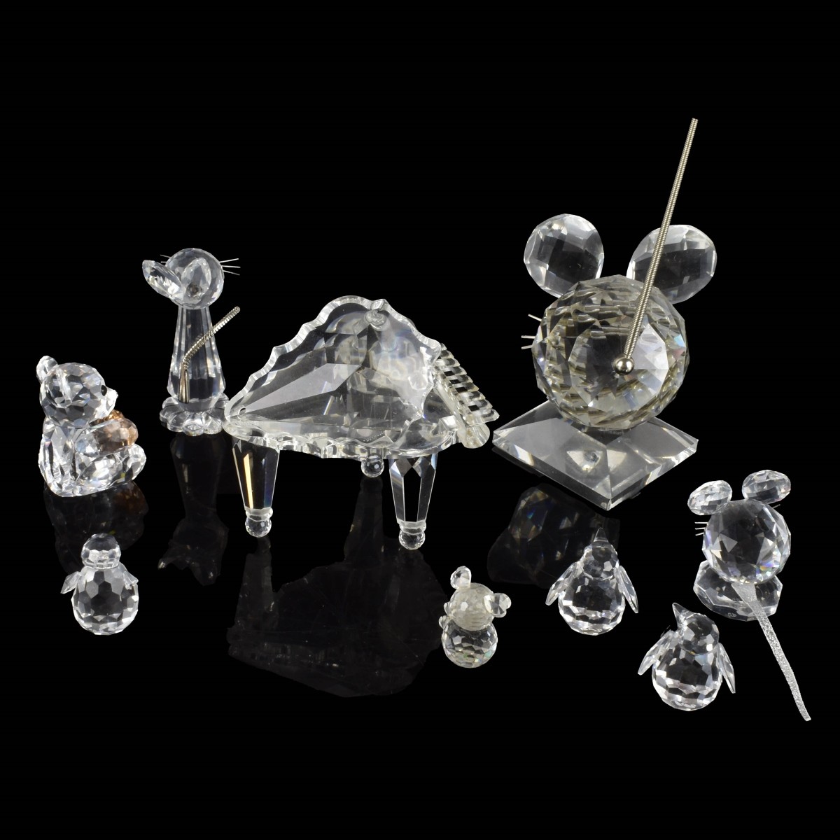 Swarovski and Lalique Crystal Figurines