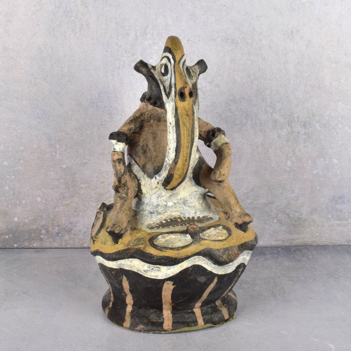 Vintage South American Pottery Deity
