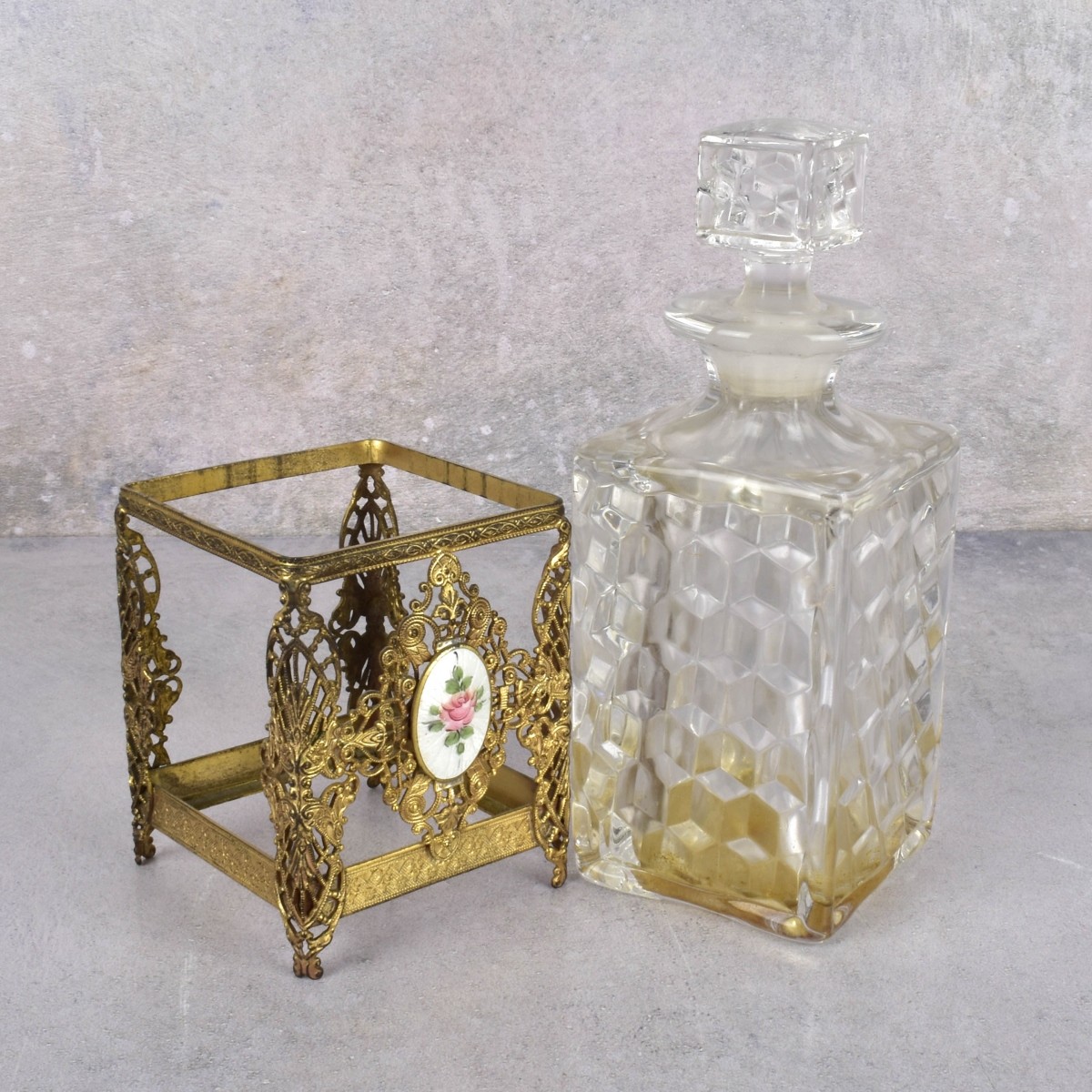 Assorted Antique Crystal Items