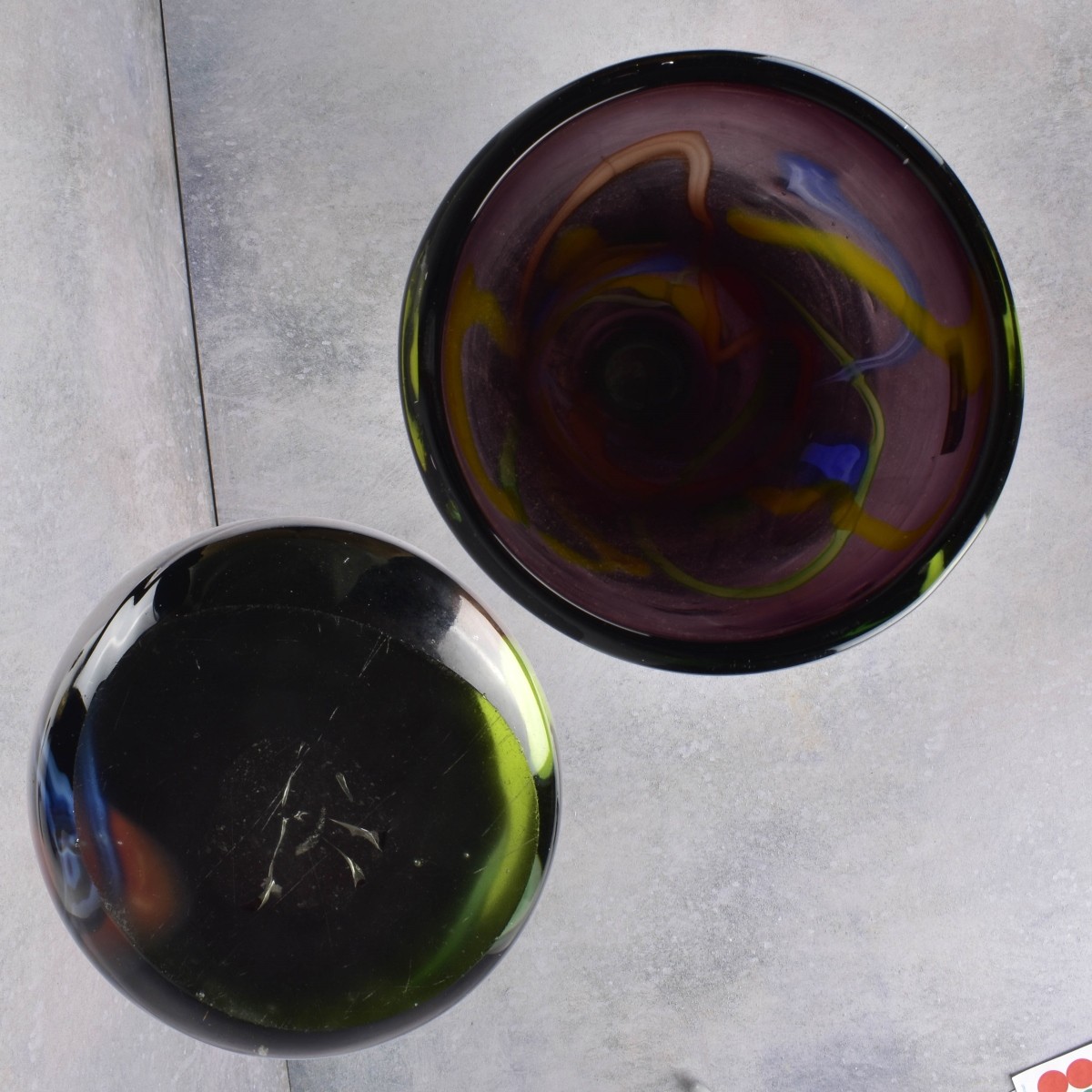 Modern Large Art Glass Cylindrical Vase
