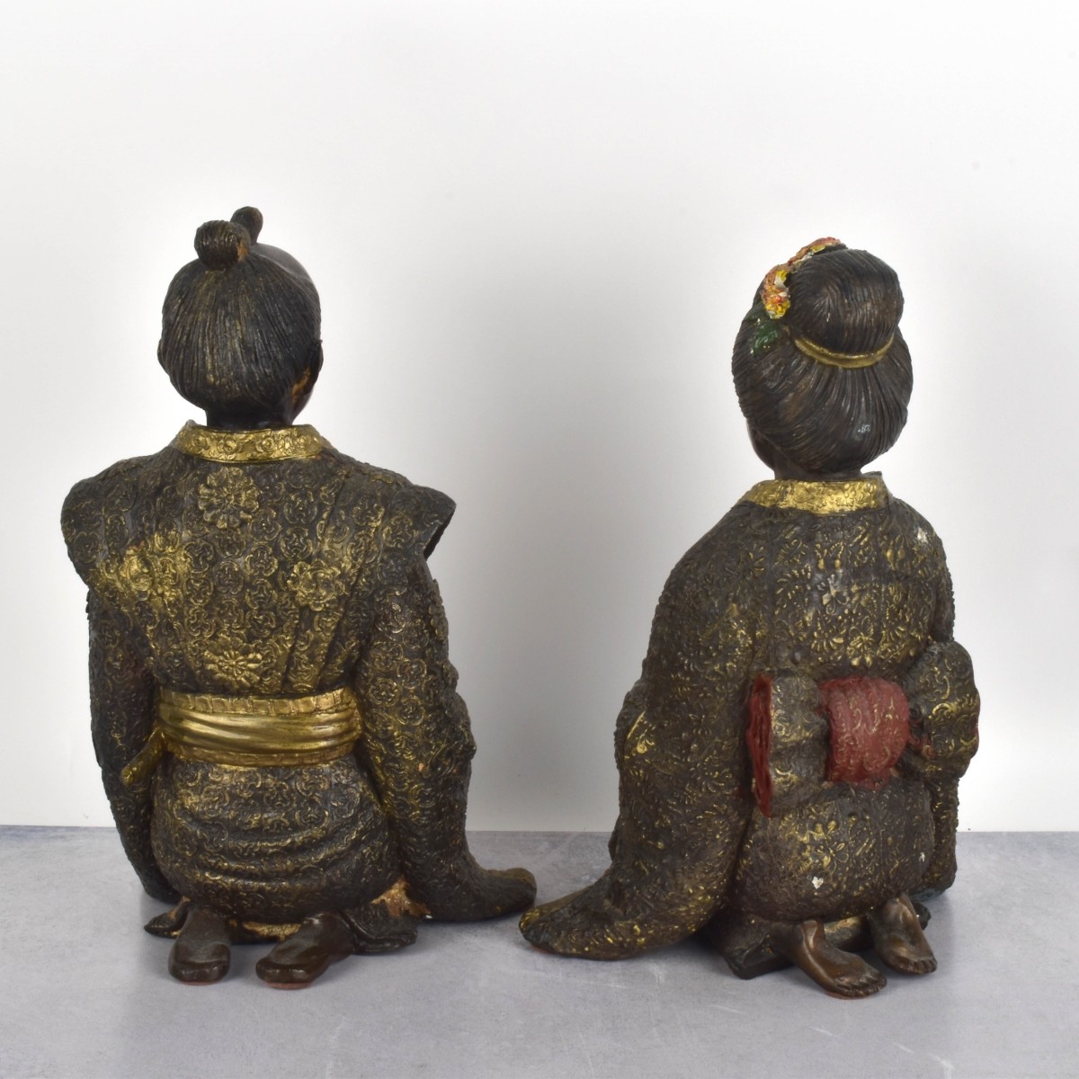 Japanese Polychrome Seated Figures