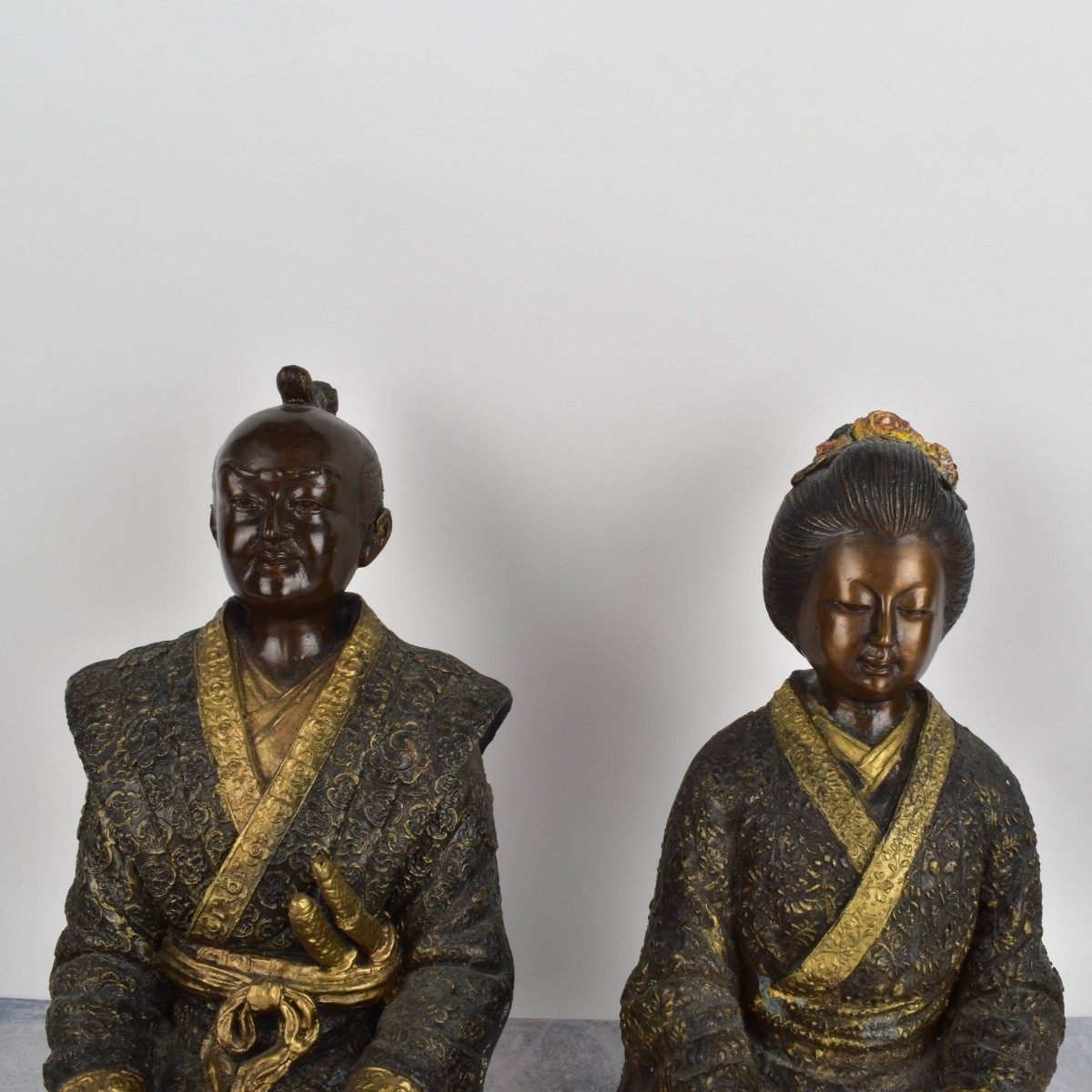 Japanese Polychrome Seated Figures