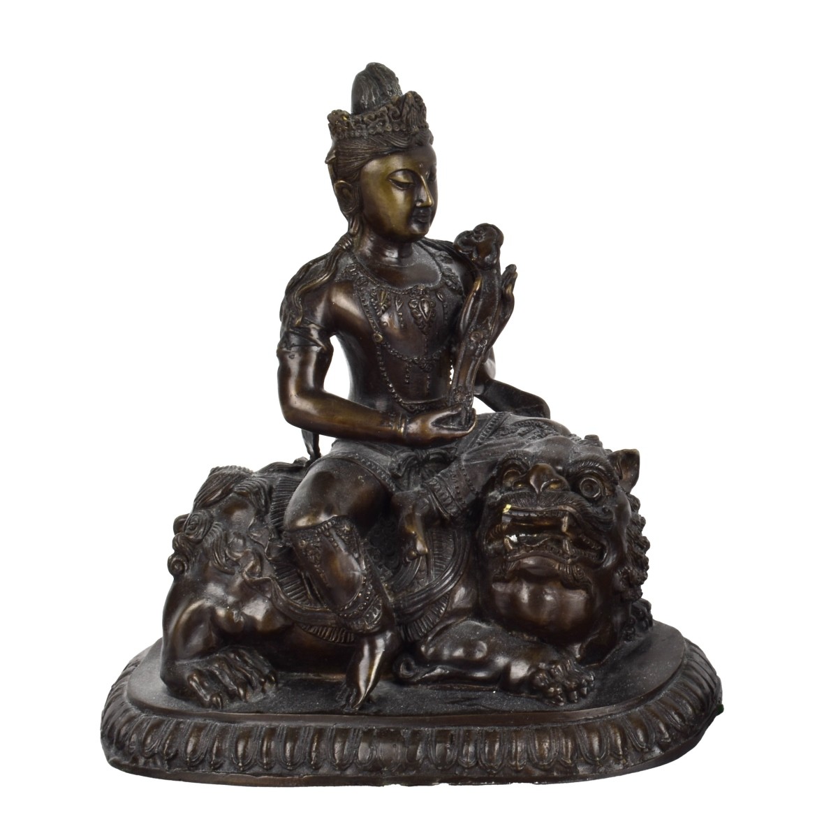 Asian Bronze Guanyin Figure