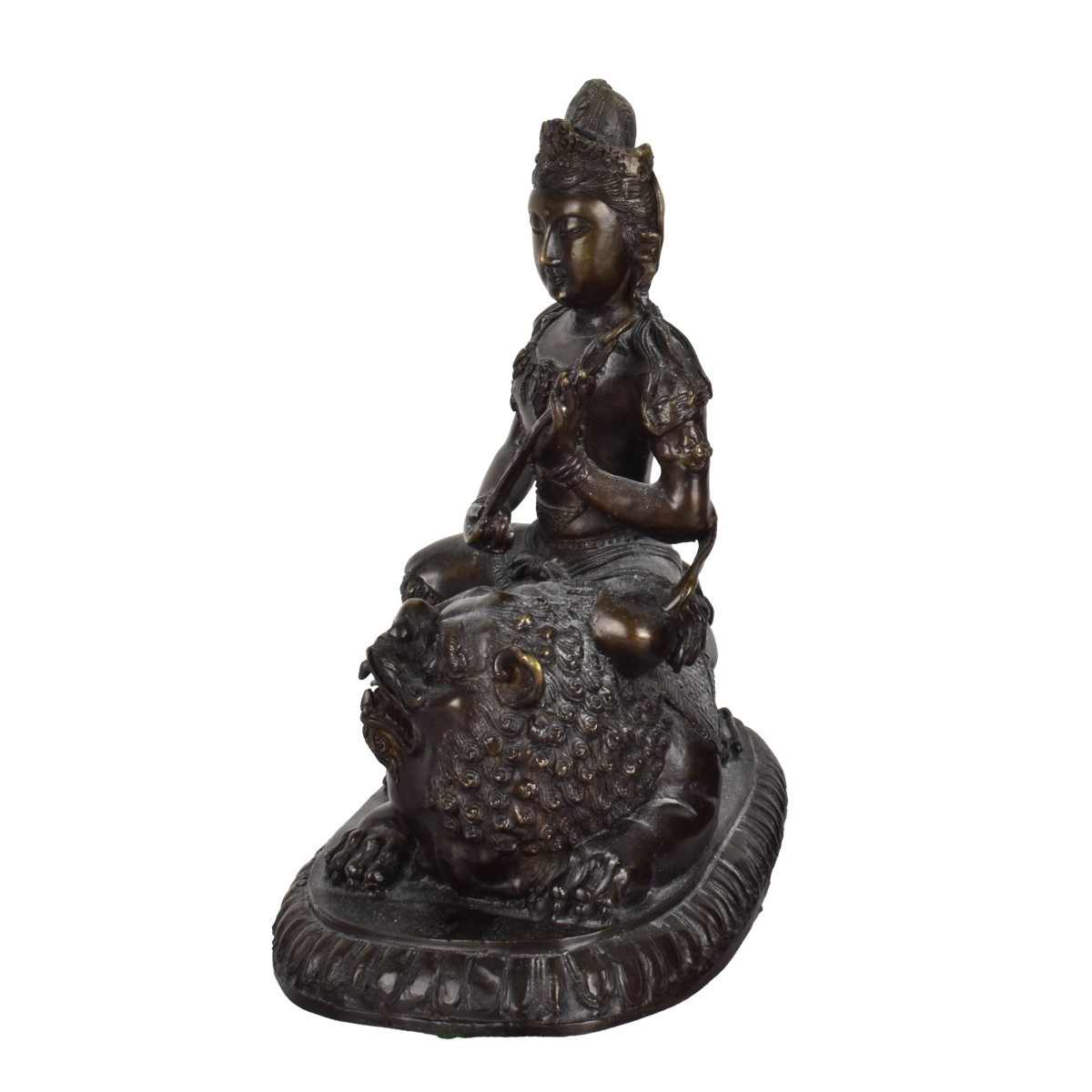Asian Bronze Guanyin Figure