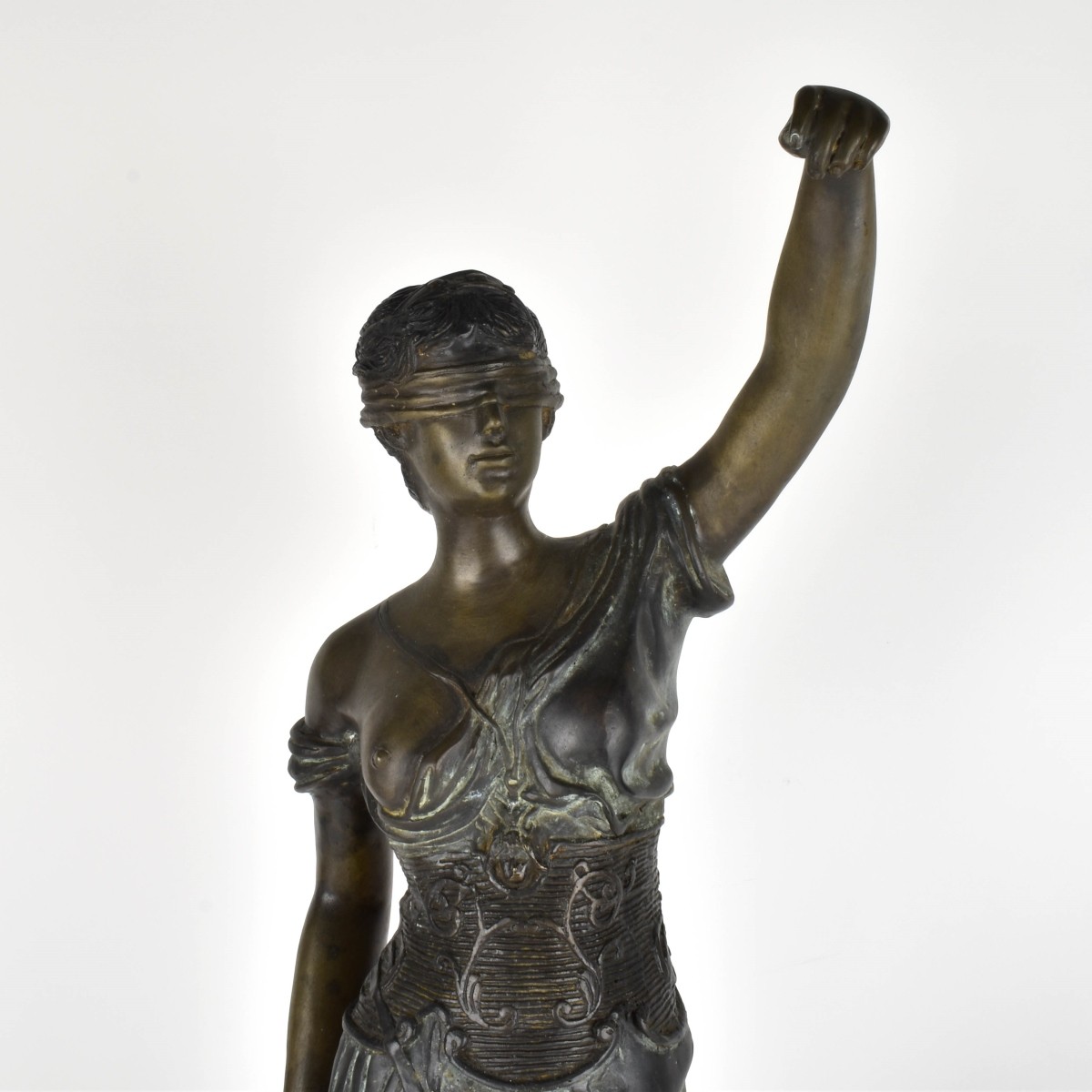 Bronze Figure "Lady Justice" Figurine