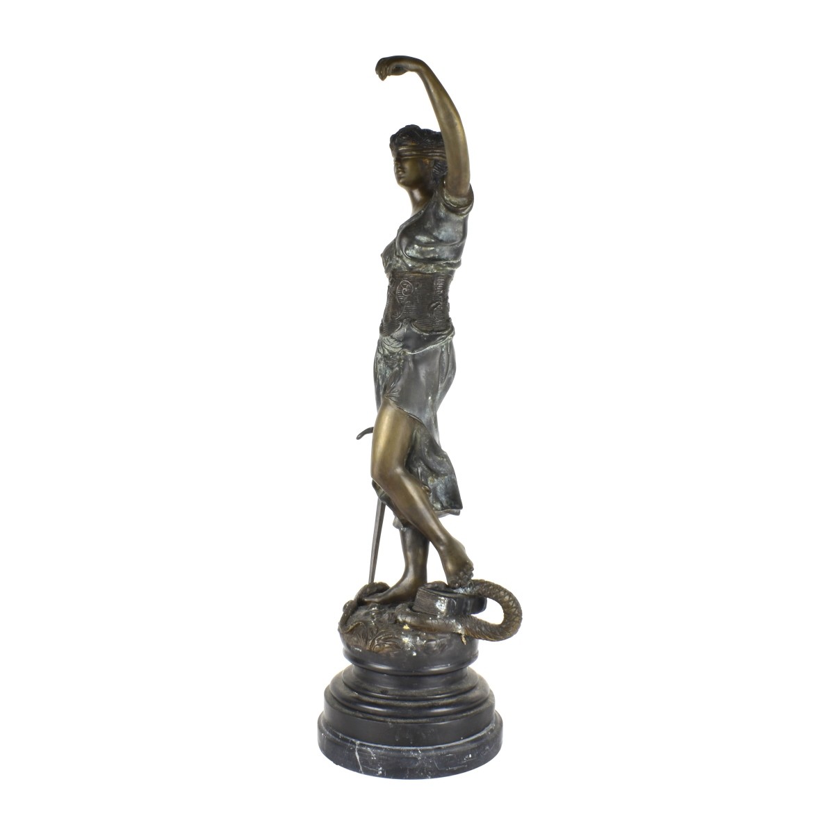 Bronze Figure "Lady Justice" Figurine