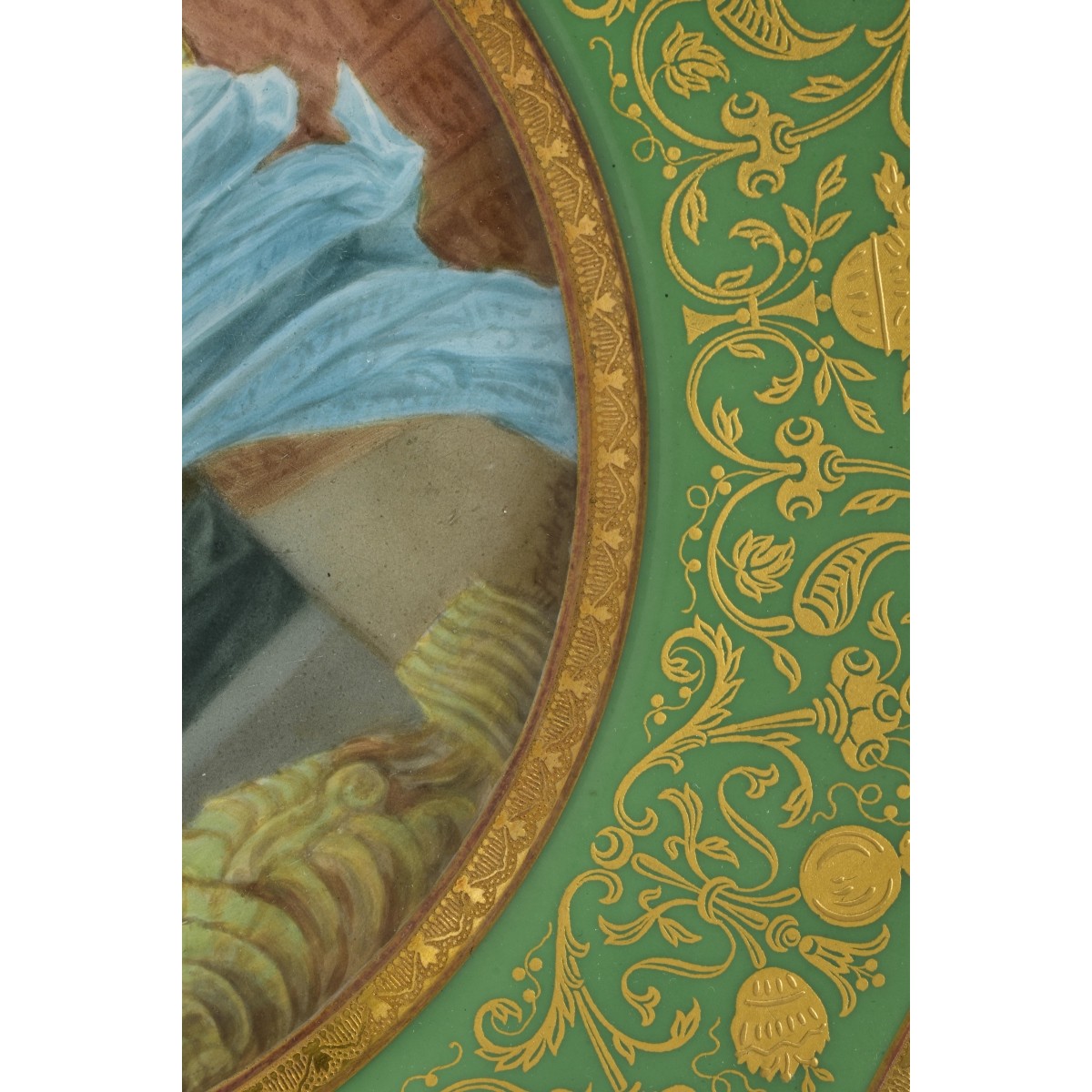 Black Knight Hand Painted Cabinet Plates