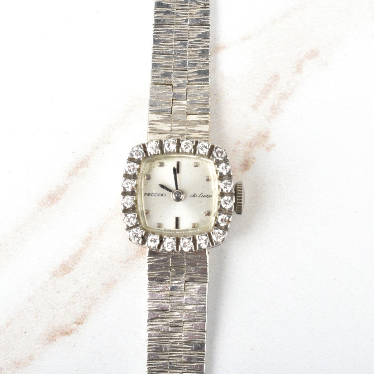Record de Luxe Diamond and 10K Watch