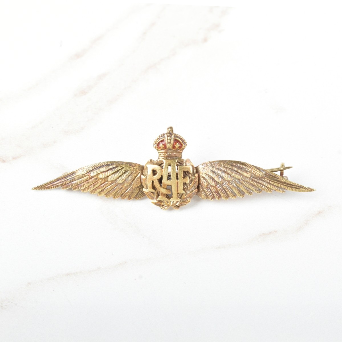 15K Gold RAF Pin