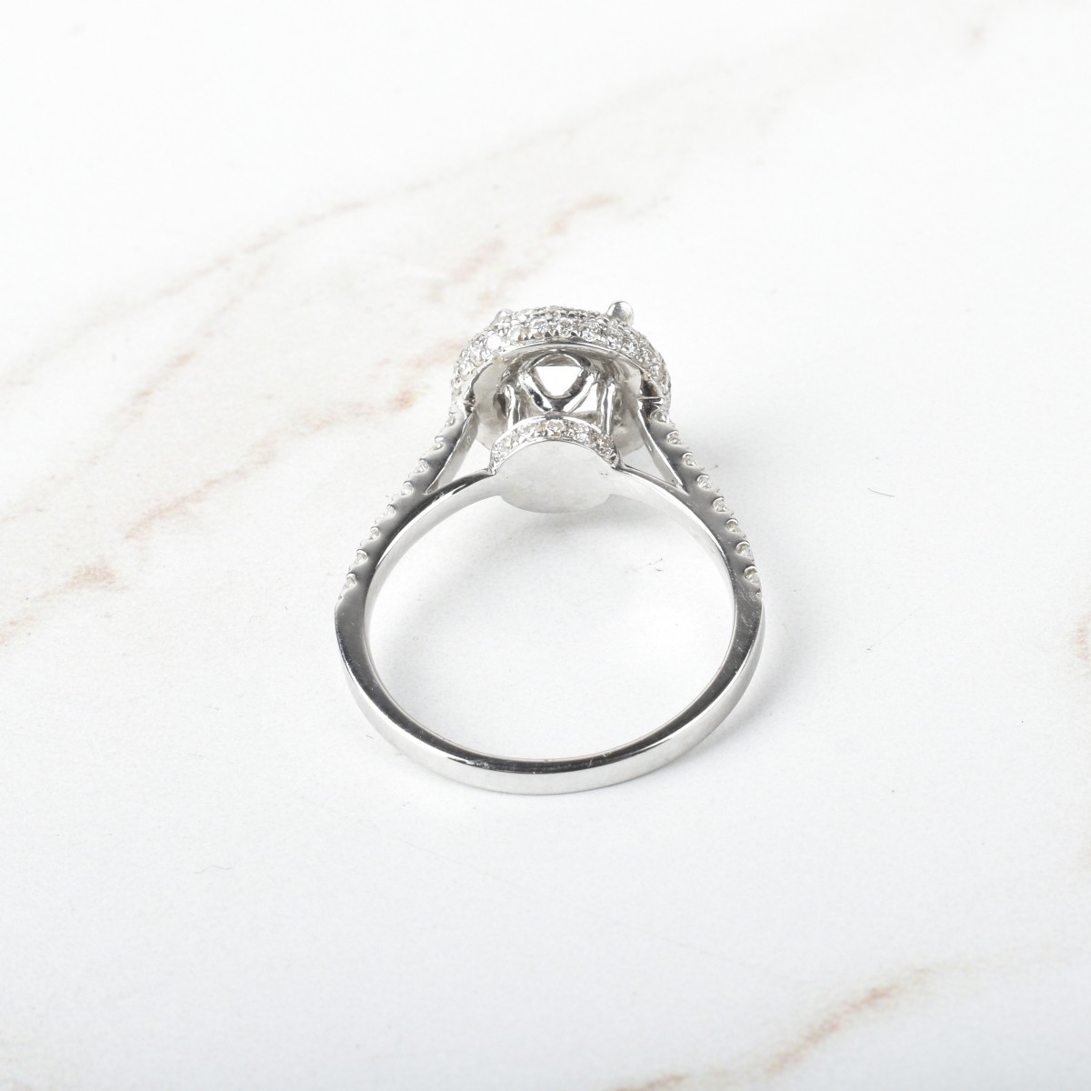 Diamond and Platinum Ring Mount