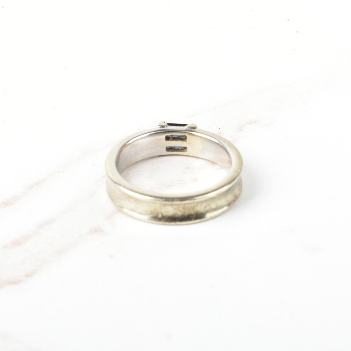 Tiffany & Co 18K and Sapphire Ring
