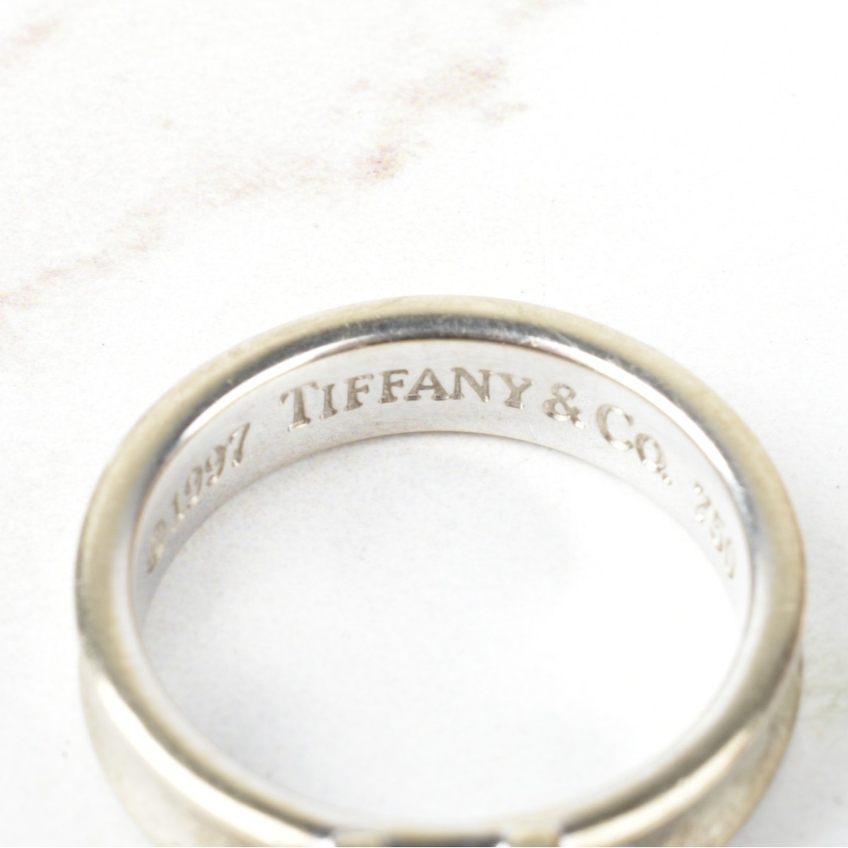 Tiffany & Co 18K and Sapphire Ring