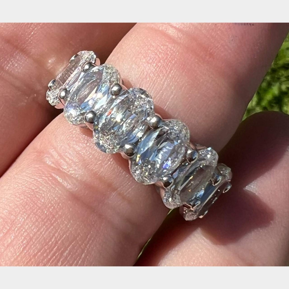 Diamond and Platinum Ring