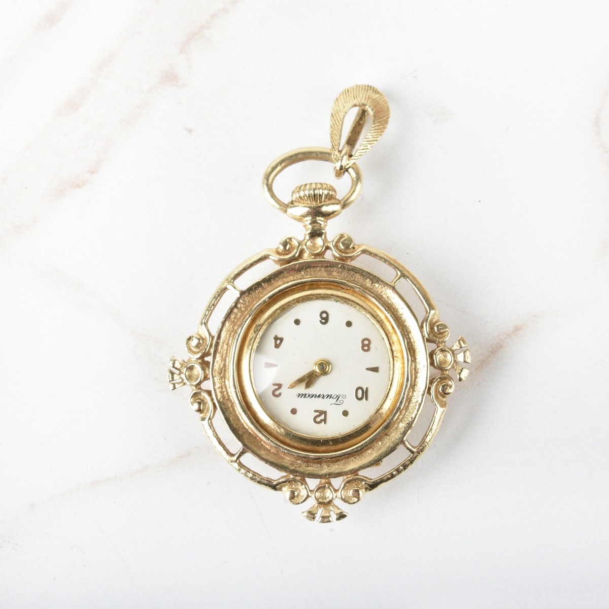 Tourneau 14K Pendant Watch