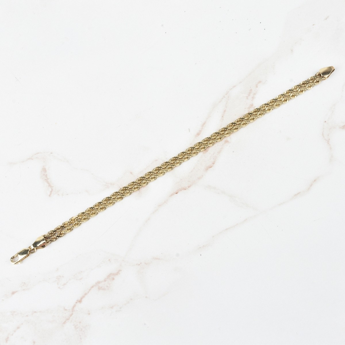14K Rope Chain Bracelet