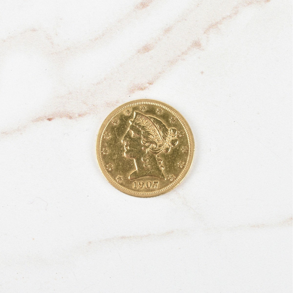 US 1907 $5 Gold Coin