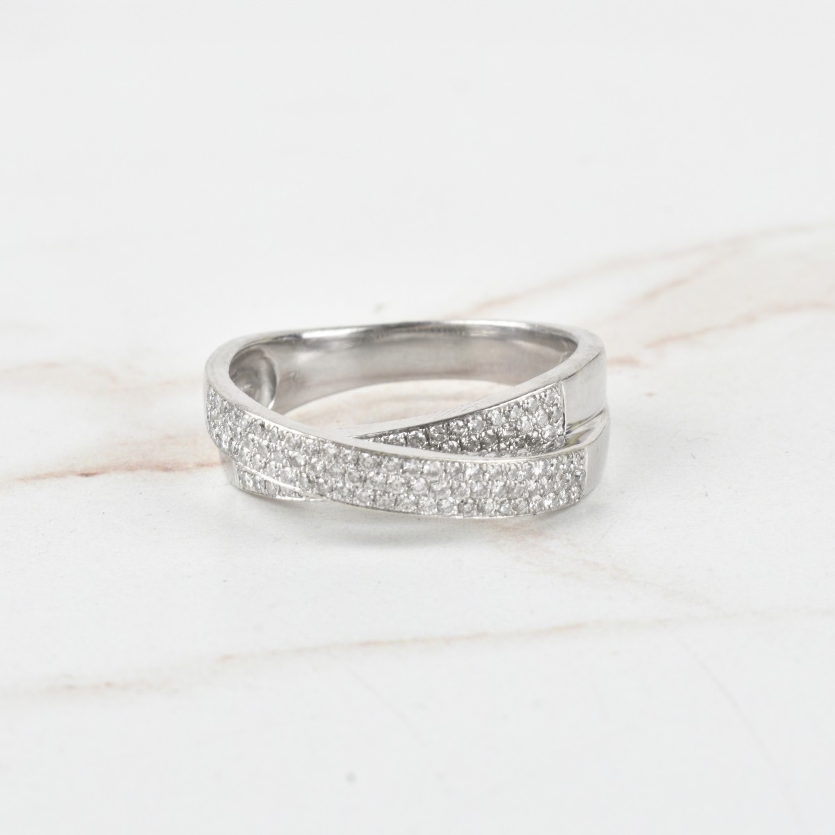 Diamond and 18K Ring