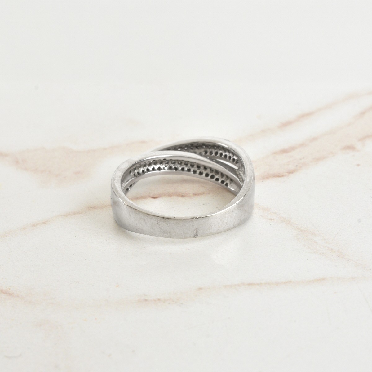 Diamond and 18K Ring