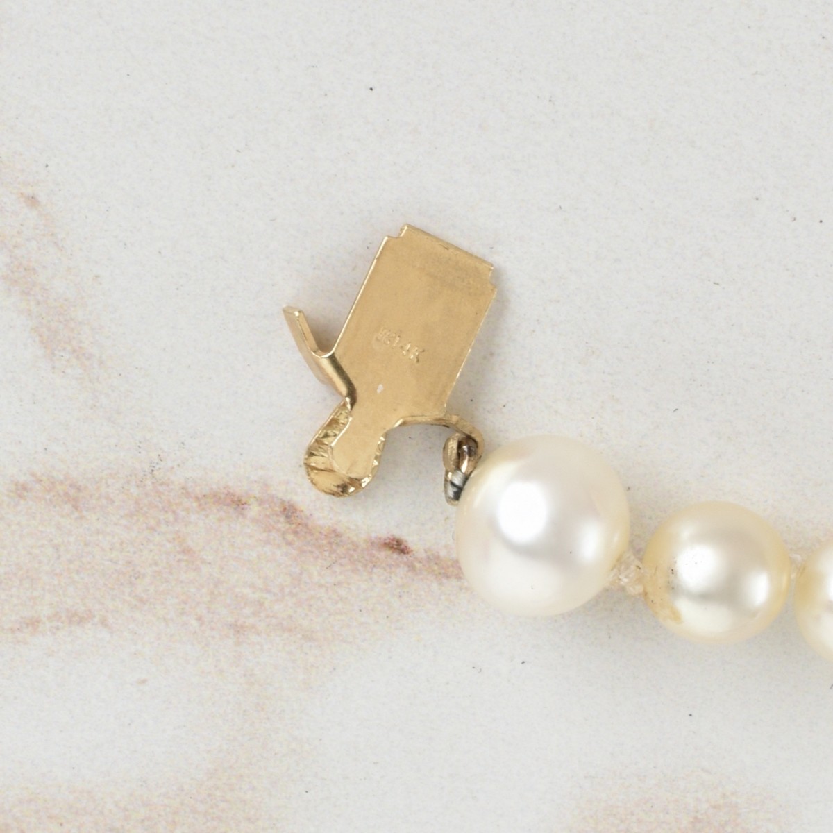 Pearl, Diamond and 14K Necklace