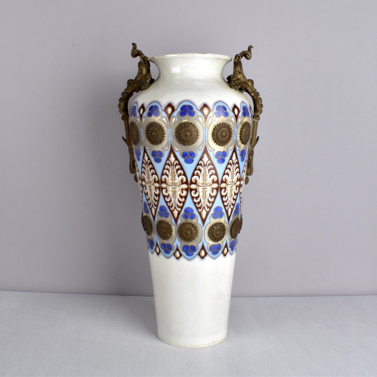French Bronze Mounted Porcelain Vase