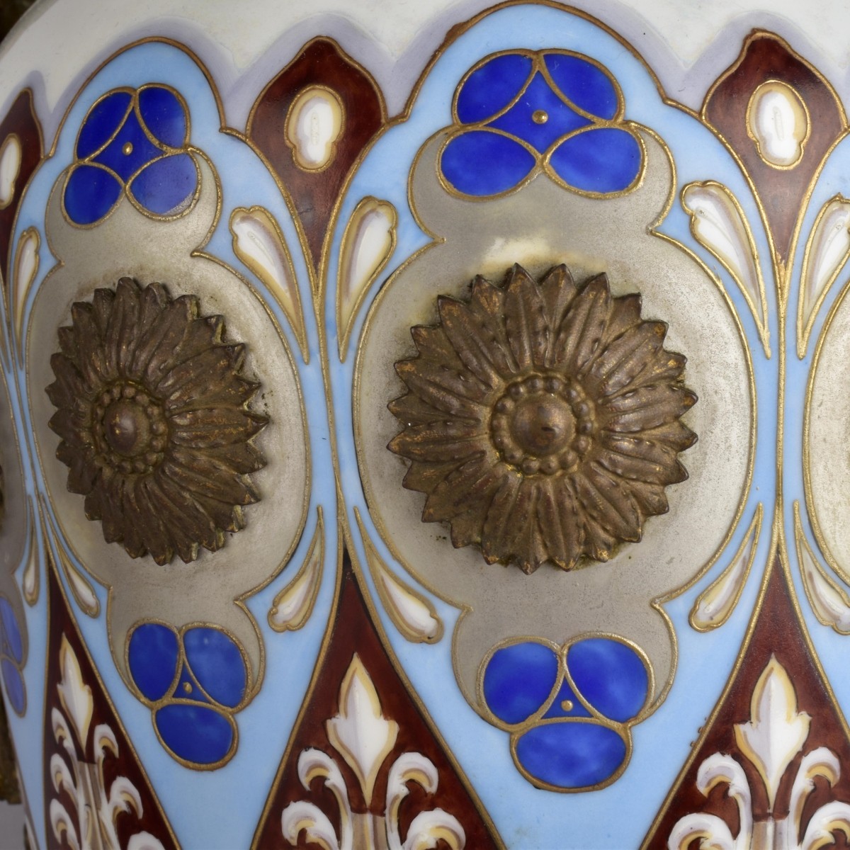 French Bronze Mounted Porcelain Vase
