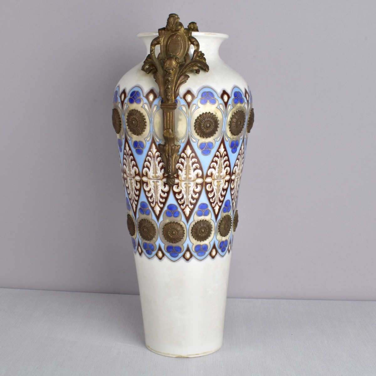 French Bronze Mounted Porcelain Vase