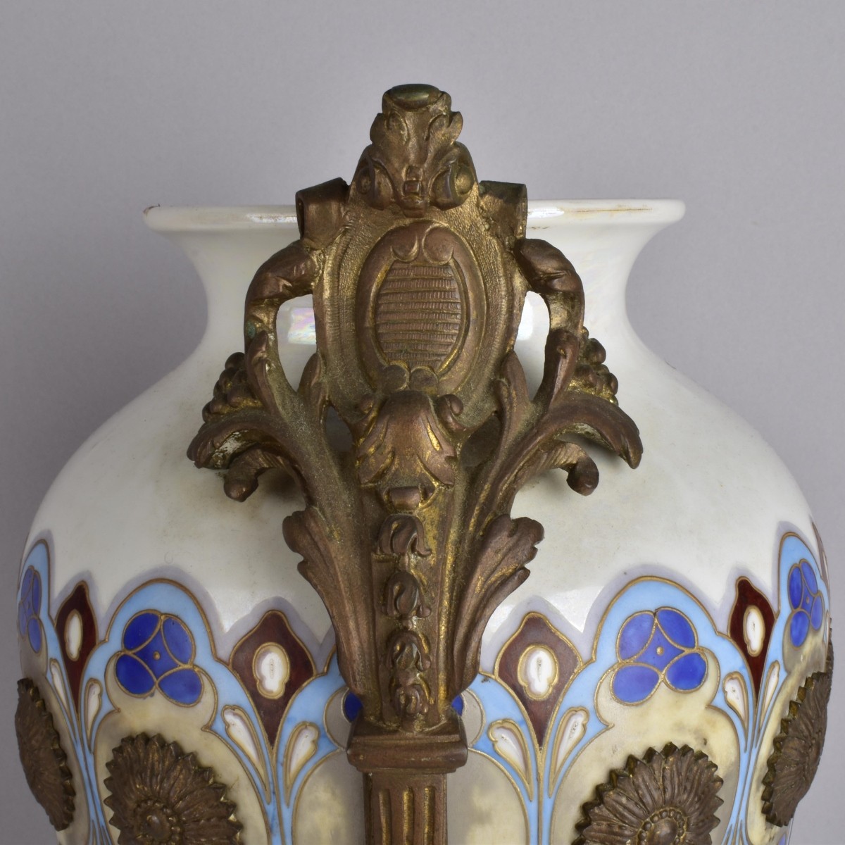 French Bronze Mounted Porcelain Vase