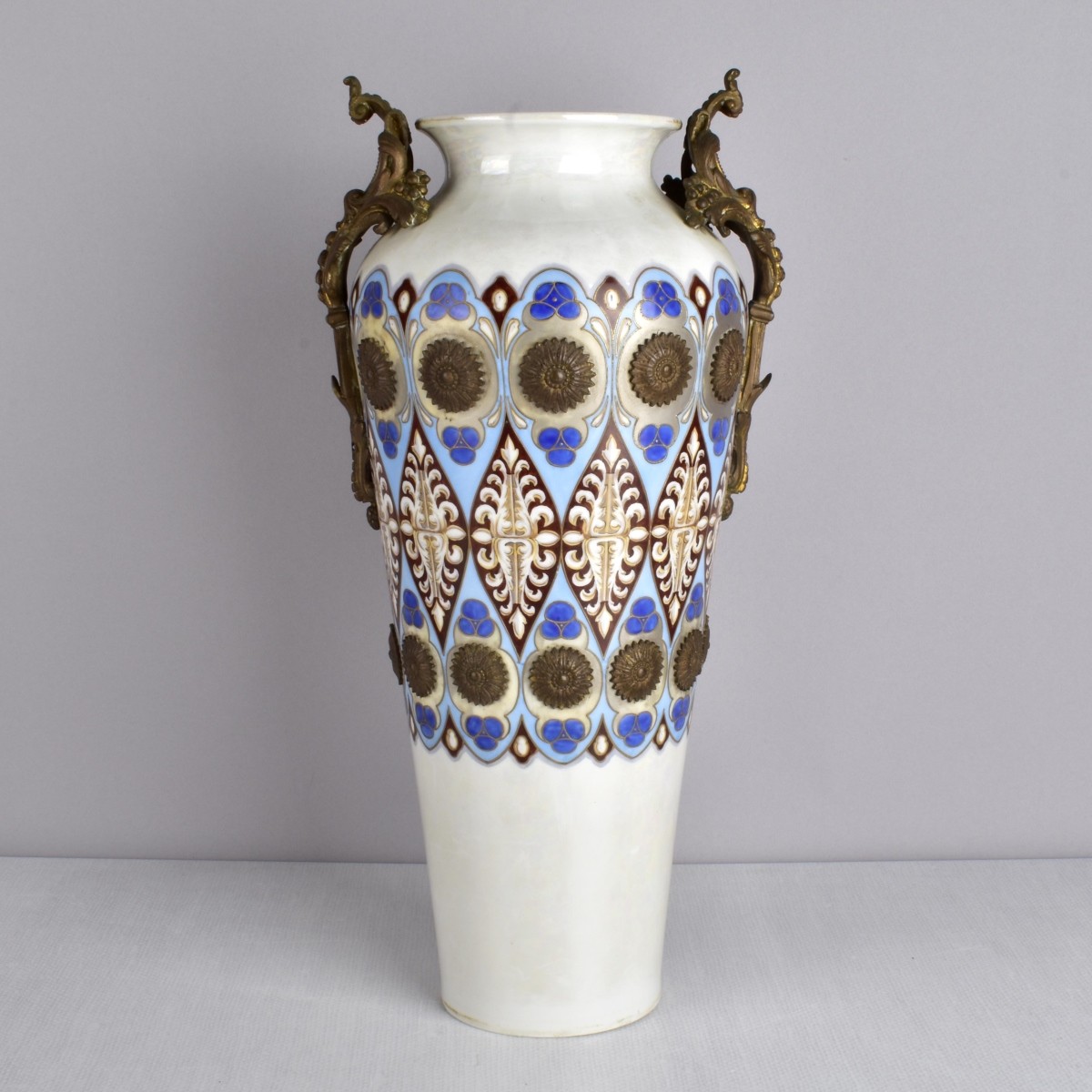 French Bronze Mounted Porcelain Vase